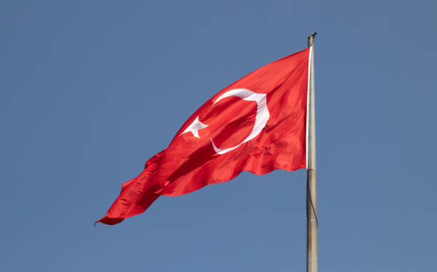 istock Turkish national flag waving. 1389476963