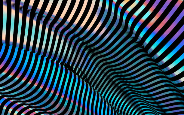 istock 3d background render of abstract art curved three dimensional geometric lines 1389477034