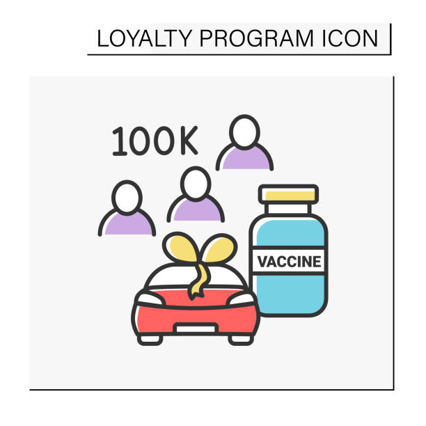 로열티 프로그램 색상 아이콘 - car vector incentive customer stock illustrations