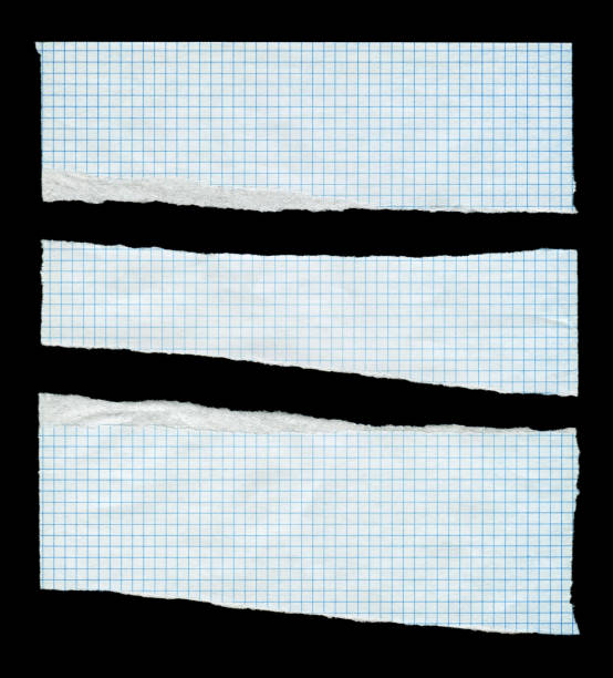 wycięte lub podarte tło papieru milimetrowego z teksturą - graph paper crumpled graph mesh zdjęcia i obrazy z banku zdjęć