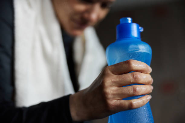 istock Water break in a gym! 1389480817
