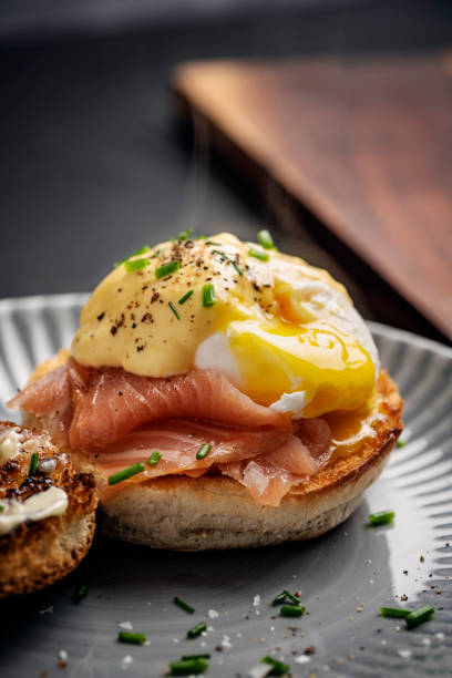 istock Eggs Benedict with Smoked Salmon and  Hollandaise Sauce 1389483947
