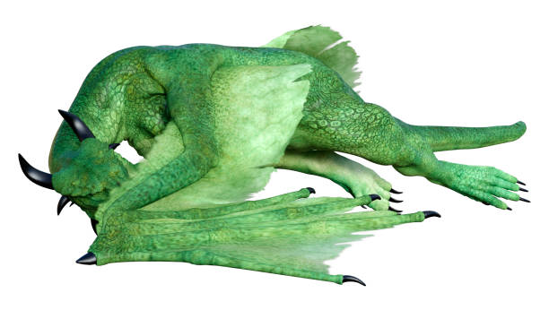 istock 3D Rendering Fairy Tale Dragon on White 1389484838