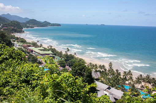 Ariel View at Kai Bae Beach in Koh Chang island, Trat Province, Thailand