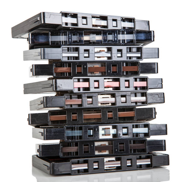 istock Audio cassette isolated on the white background 1389494875