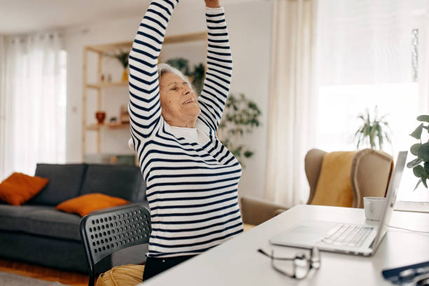 istock Senior woman  feeling  back pain 1389497873