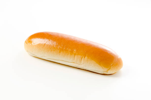 istock Hot dog bun on a white background 1389498886