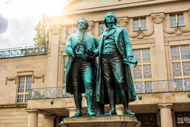 istock Goethe and Schiller monument in Weimar 1389499106