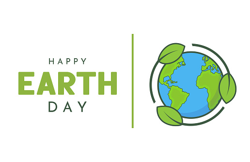 Happy Earth Day card, poster. Vector illustration. EPS10