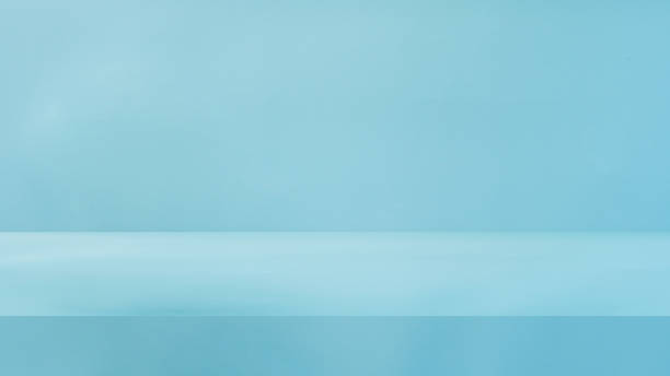 istock Empty pastel blue color table template background ,product display with copy space. 1389508440