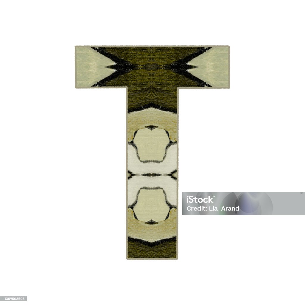 T Letter Abstract Design Monogram T Alphabet Letter Initial Abstract Pattern Painting On Canvas ...