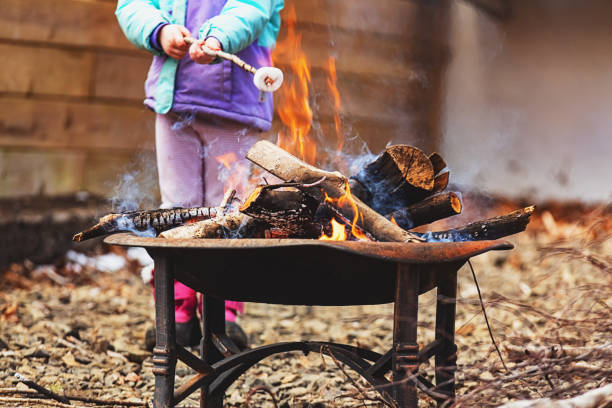 istock Girl Roasts Marshmallow 1389508571