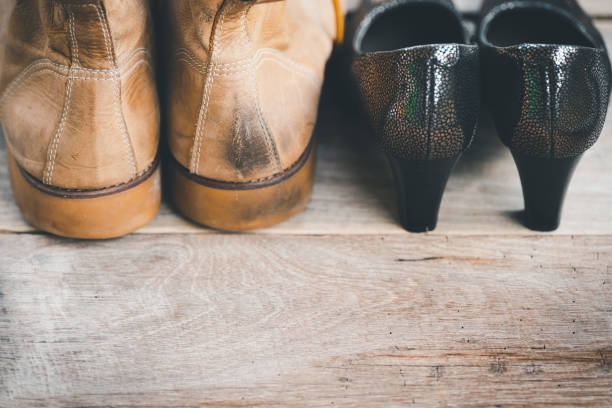 istock Men's shoes and women's shoes, Concept Couples. 1389508607