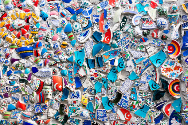 istock colored and broken pieces of ceramic bowls 1389509544