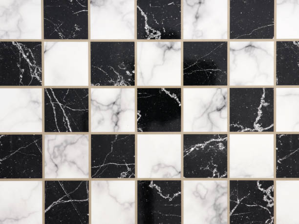 istock Top view of a marble chessboard or chess board. 1389511576