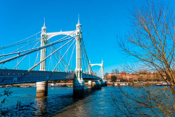 istock Albert Bridge Chelsea in London 1389514597