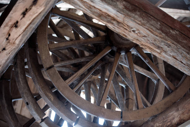 istock Old wooden wheels 1389530746