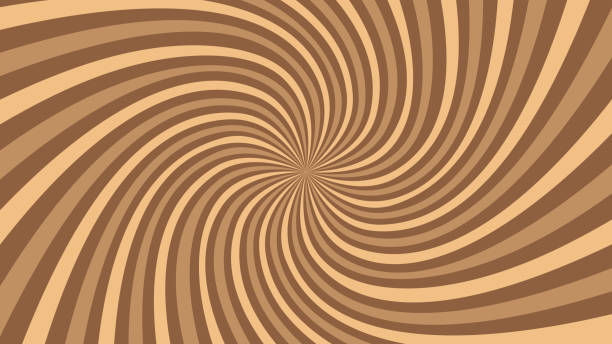 ilustrações de stock, clip art, desenhos animados e ícones de swirling radial pattern spiral background. - chocolate backgrounds swirl pattern