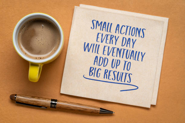 istock small actions every day will eventually add up to big results 1389541167