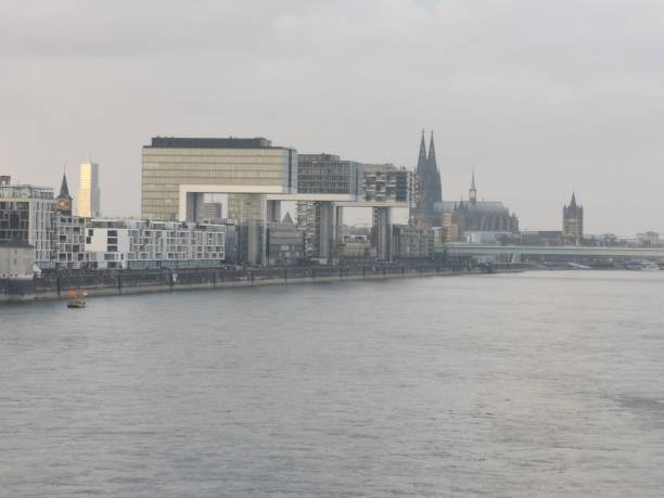 istock Cologne city view from the Rheinufer side 1389541255