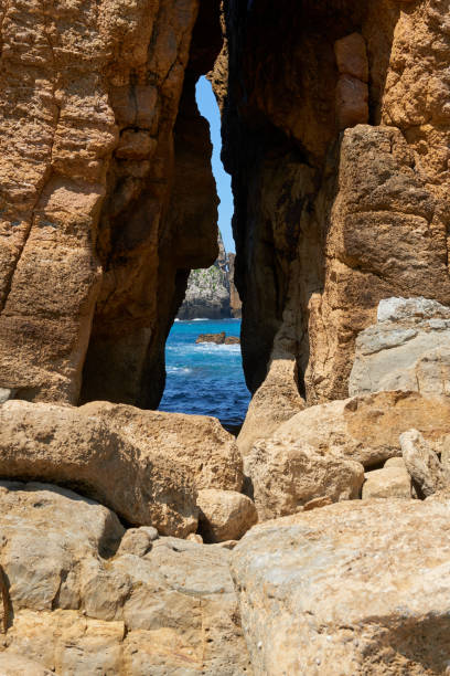 istock Rock formations in front of cliffs in northern Spain 1389543482