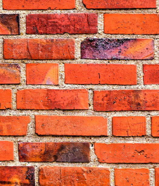 trama del muro di mattoni grunge - retro revival pattern masonry old foto e immagini stock