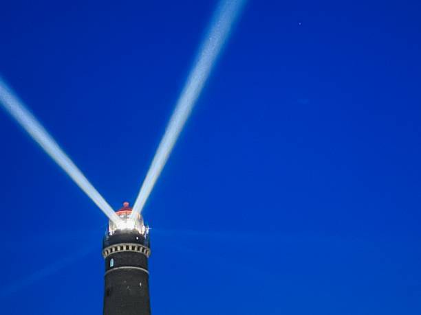 istock Borkum lighthouse at night, top part 1389545000