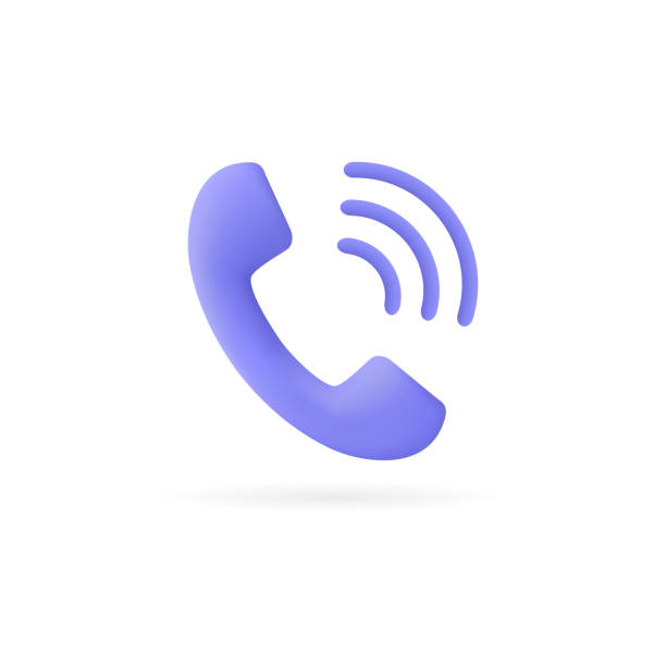 istock 3d handset icon in a minimalist style. phone call vector illustration isolated on white background. 1389547640