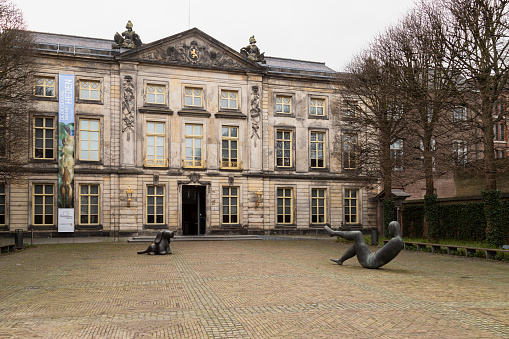 Den Bosch, The Netherlands, February 15, 2022; The Noordbrabants Museum with art, culture and the history of North Brabant in the former government palace.