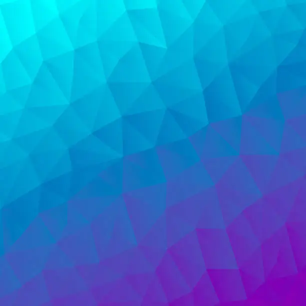 Vector illustration of Polygonal mosaic with Blue gradient - Abstract geometric background - Low Poly