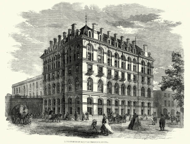 istock London Bridge Railway Terminus Hotel, Victorian English Architecture, 1860s 19th Century 1389558964