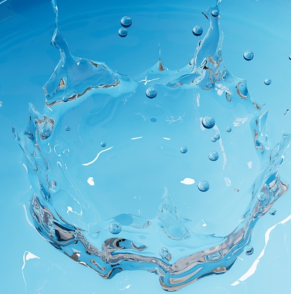Water Splash Crown Product Skin Care Podium Mockup
