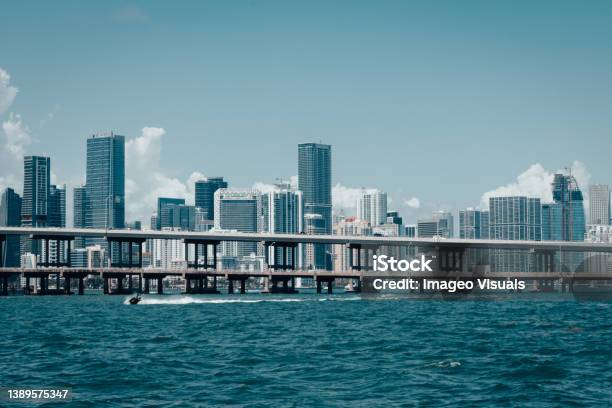 Downtown Miami Stock Photo - Download Image Now - Florida - US State, Miami Gardens, Miami