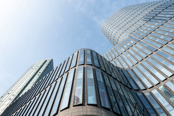 istock Facade of modern building in business district 1389576284