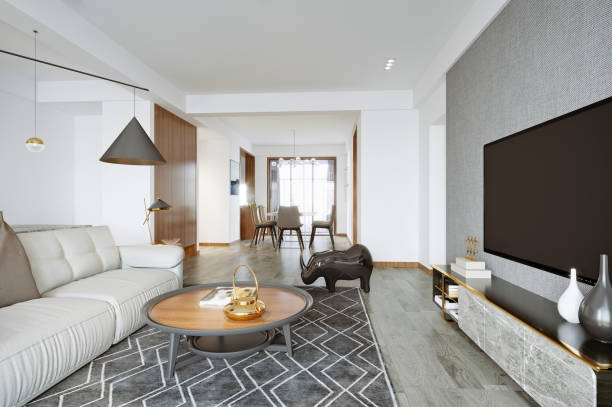 istock 3d render of apartment interior  living and dining room 1389581368