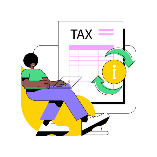 Provide and update your personal information abstract concept vector illustration. Provide and update your personal information abstract concept vector illustration. Tax filing, gather paperwork, employer form, earnings statement documents, online software abstract metaphor. irs help stock illustrations