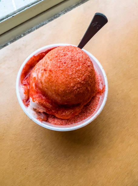 istock Lemon sorbet covered with chili powder 1389604659