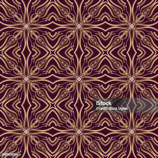 Modern Royal Pattern Seamless Luxurious Ornamental Royal Pattern Stock Illustration ...
