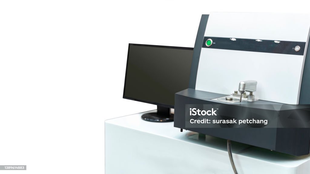 high accuracy spectrometer machine device for chemical composition of metal check and analysis by separate and measuring wave range after spark isolated on white + clipping path Accuracy Stock Photo high accuracy spectrometer machine device for chemical composition of metal check and analysis by separate and measuring wave range after spark isolated on white + clipping path Accuracy Stock Photo