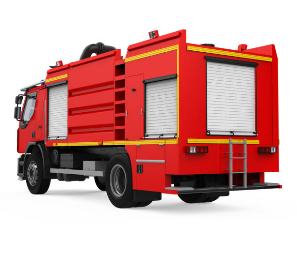 istock Fire Rescue Truck Isolated 1389615999