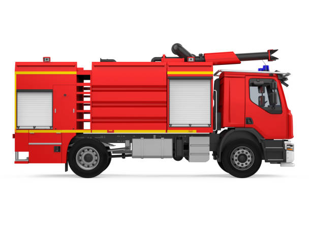 istock Fire Rescue Truck Isolated 1389616003