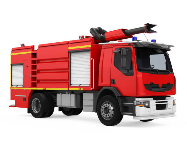 istock Fire Rescue Truck Isolated 1389616015