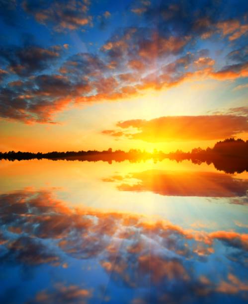 istock majestic sunset on a lake 1389617619
