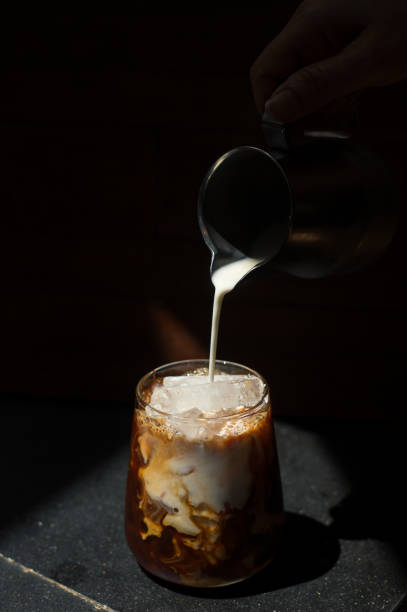 istock Glass of coffee on the table 1389618288