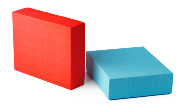 istock Colorful paper gift boxes isolated on white 1389622245