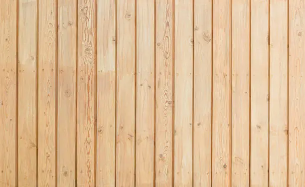 Photo of Brown wood plank wall texture background