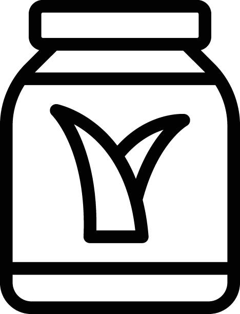 aloe vera jar aloe vera jar Vector illustration on a transparent background.Premium quality symmbols.Thin line vector icon for concept and graphic design. aleo vera stock illustrations