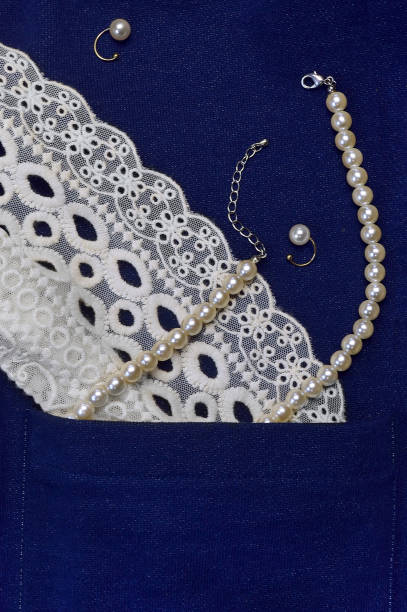 istock Pearl Necklace & Earring in the Pocket 1389631911
