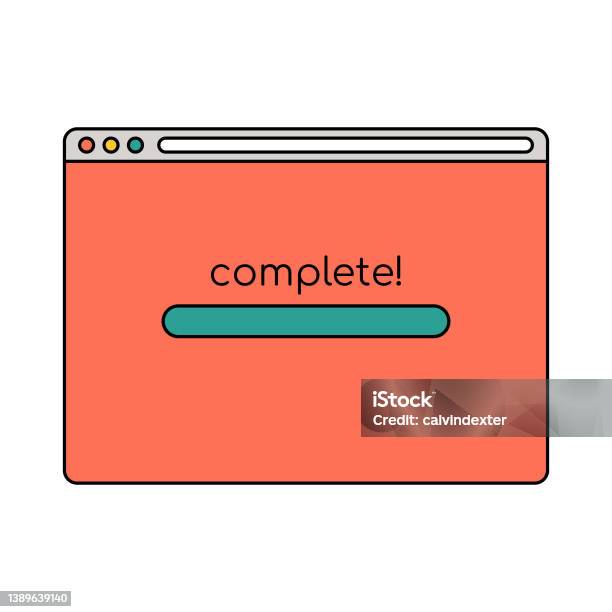 Web Browser Loading Screen Stock Illustration - Download Image Now ...