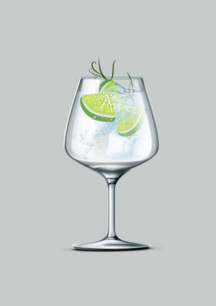 gin and tonic - tonic water stock-grafiken, -clipart, -cartoons und -symbole